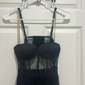 Black semi-formal dress